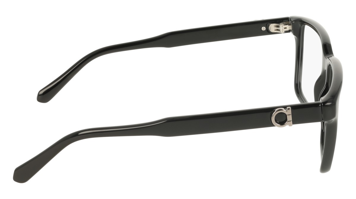 Eyeglasses Salvatore Ferragamo SF3028E (001) color black shape rectangle lenses colore - 1