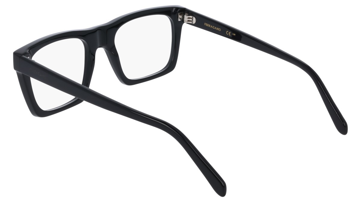 Eyeglasses Salvatore Ferragamo SF3029 (001) color black shape rectangle lenses colore - 1