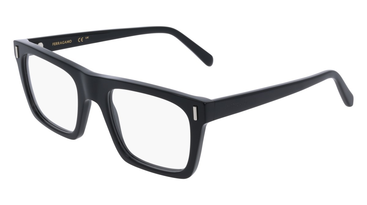 Eyeglasses Salvatore Ferragamo SF3029 (001) color black shape rectangle lenses colore - 1
