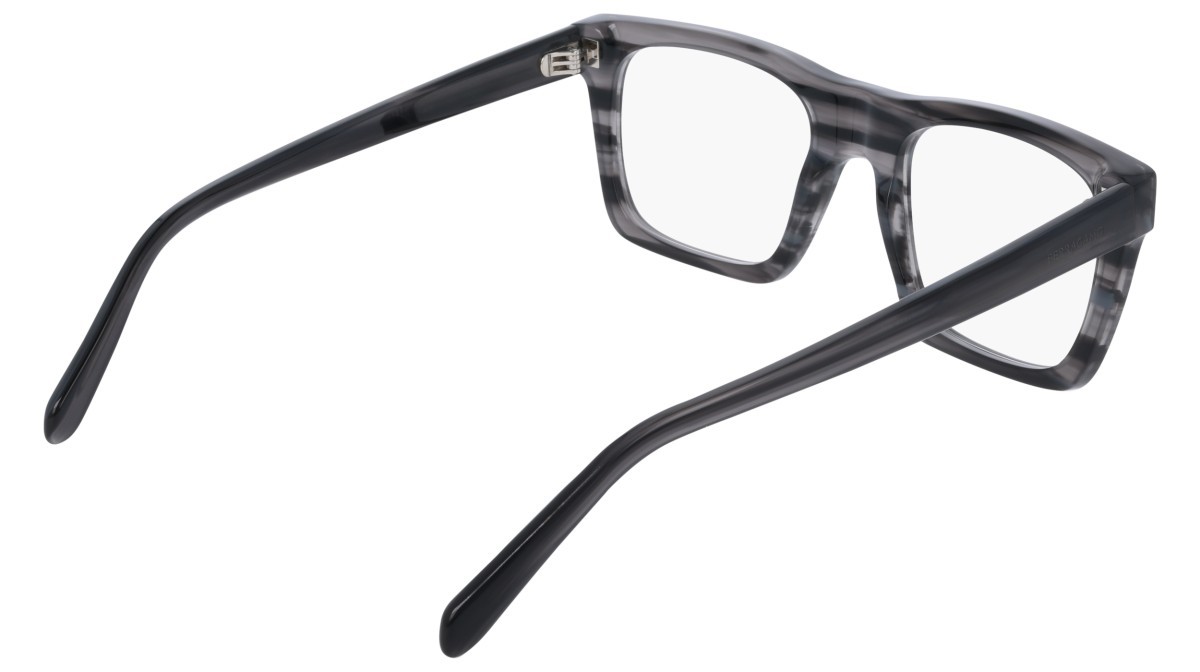 Eyeglasses Salvatore Ferragamo SF3029 (014) color striped grey shape rectangle lenses colore - 2