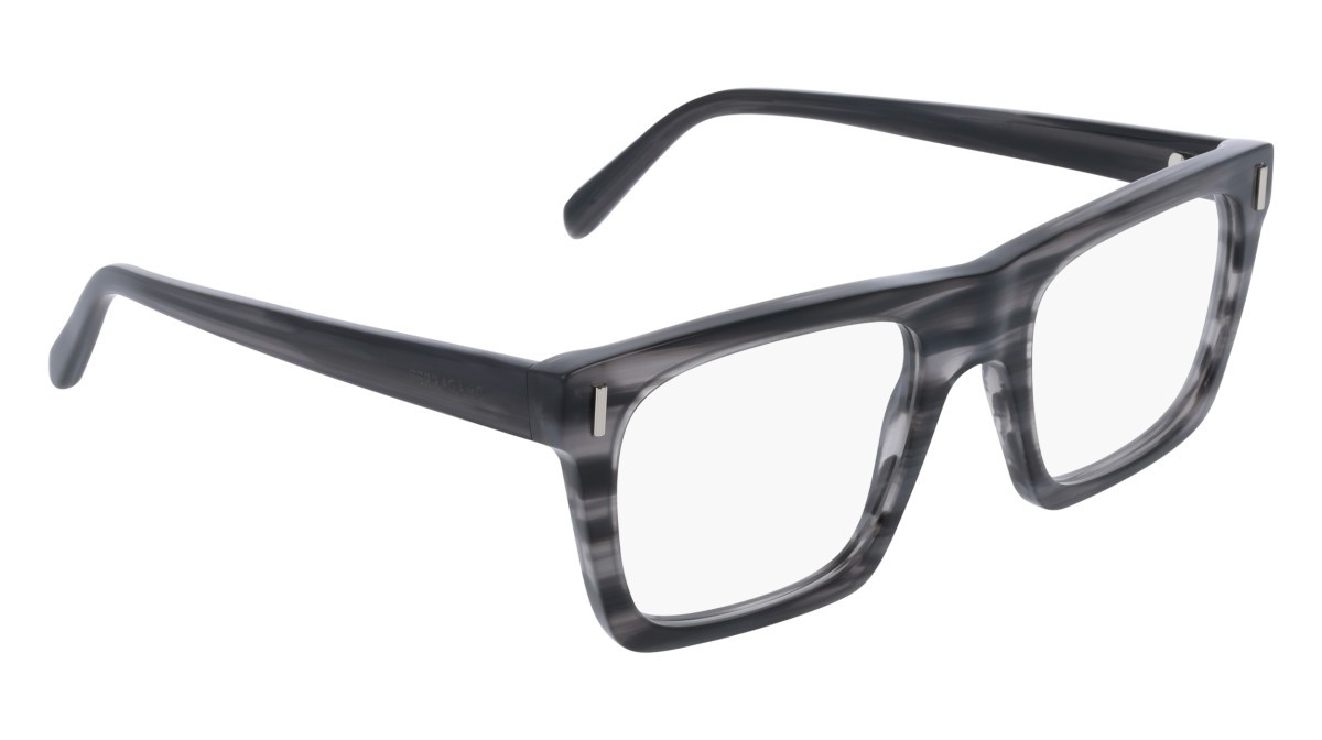 Eyeglasses Salvatore Ferragamo SF3029 (014) color striped grey shape rectangle lenses colore - 2