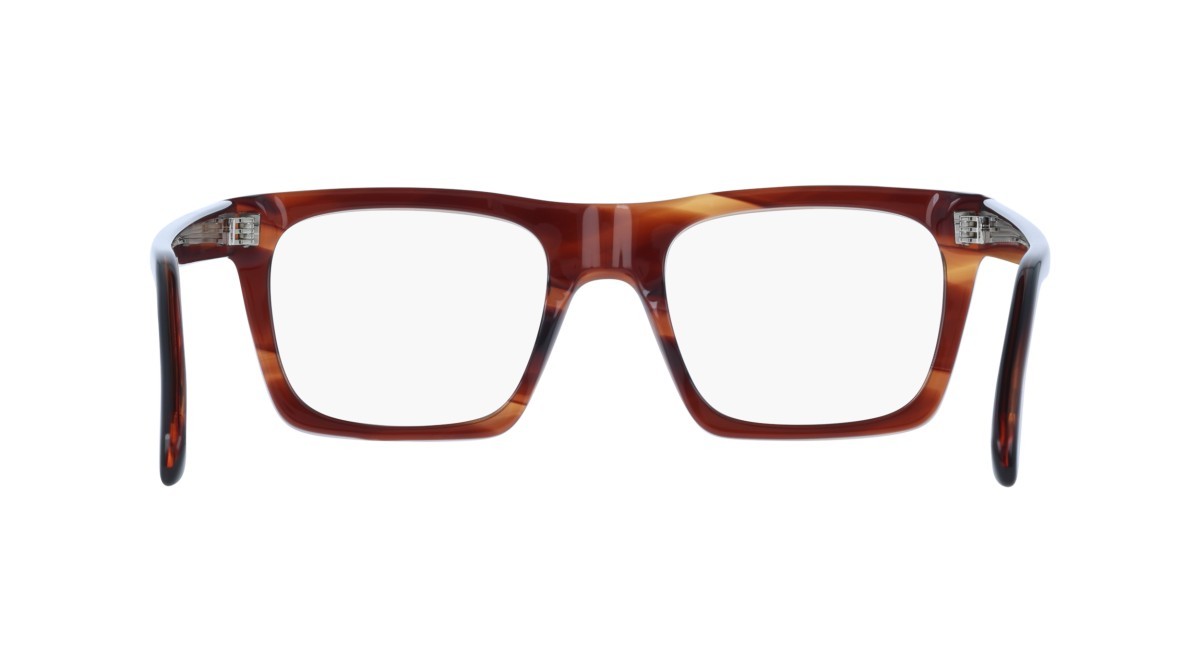 Eyeglasses Salvatore Ferragamo SF3029 (216) color striped brown shape rectangle lenses colore - 3