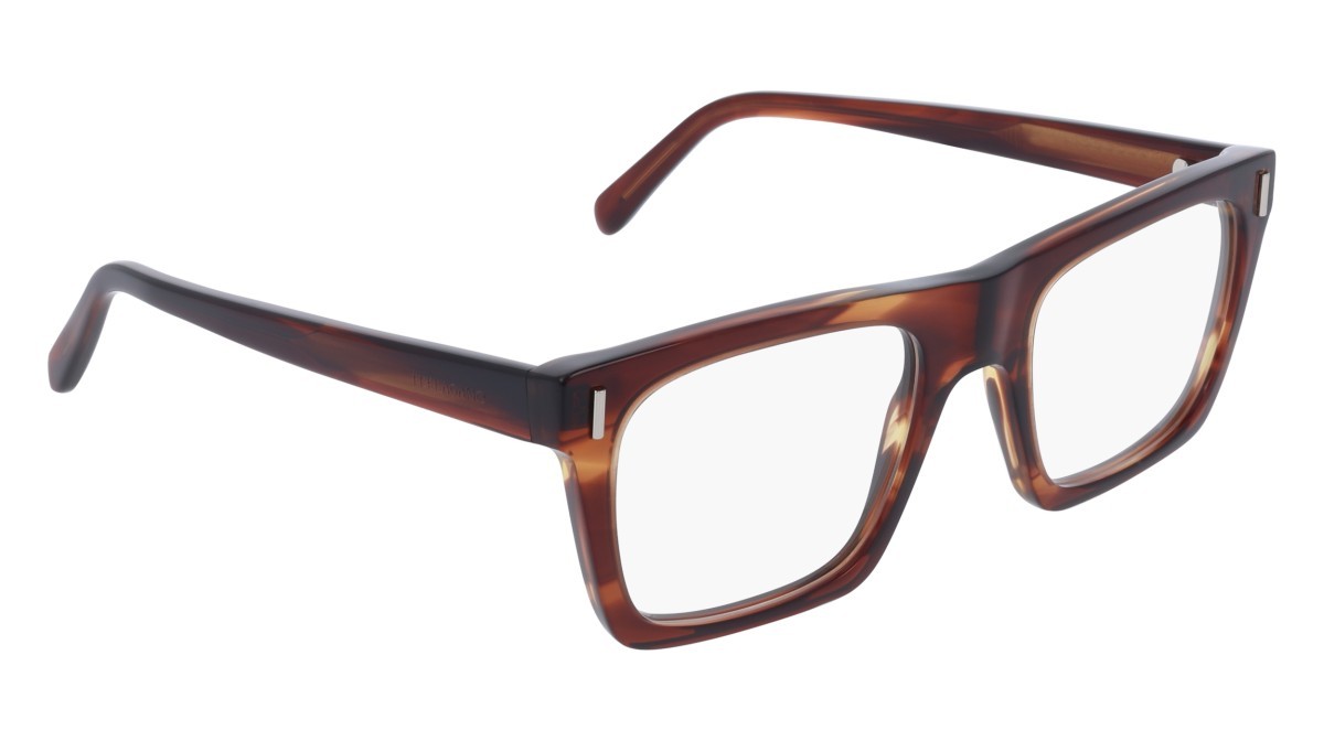 Eyeglasses Salvatore Ferragamo SF3029 (216) color striped brown shape rectangle lenses colore - 3