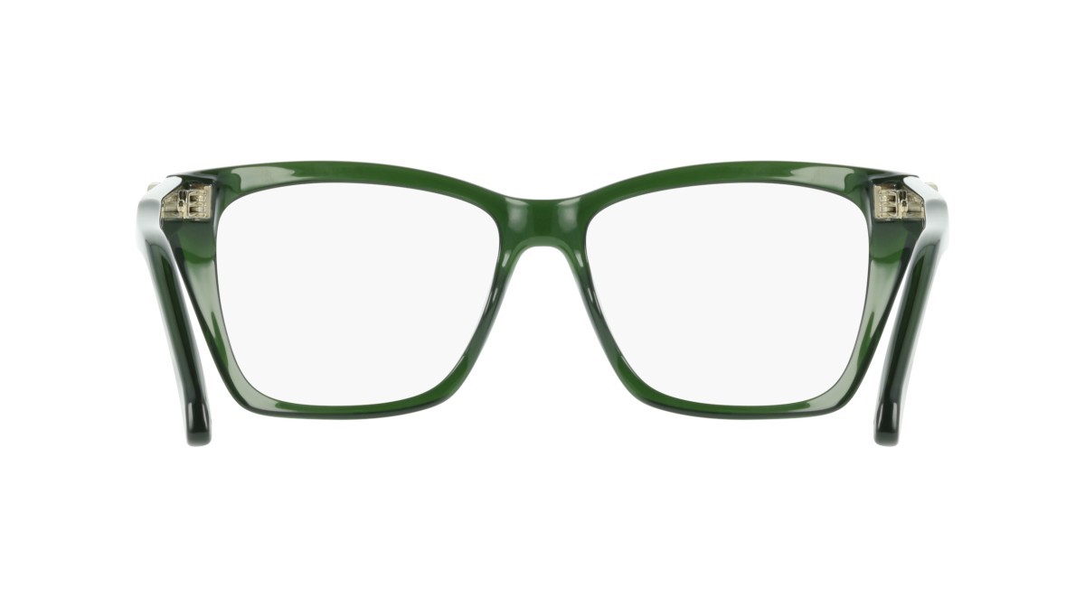 Brillen Salvatore Ferragamo SF3030E (317) farbe transparent green form rechteckig gläser colore - 3