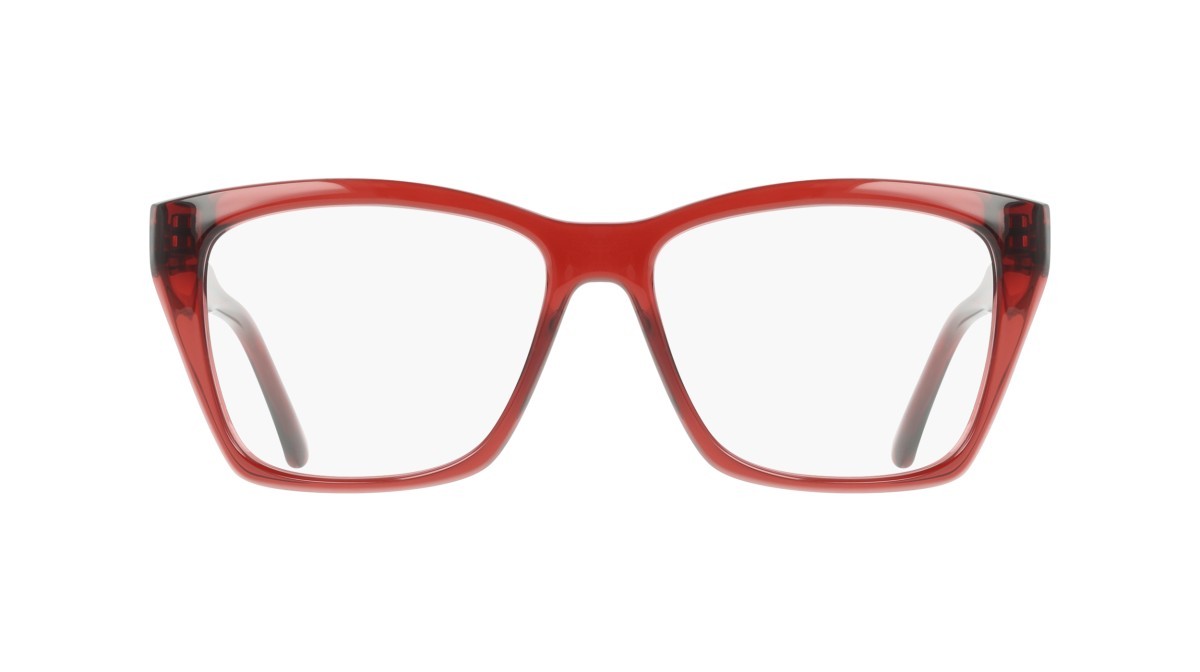 Eyeglasses Salvatore Ferragamo SF3030E (616) color transparent red shape rectangle lenses colore - 4