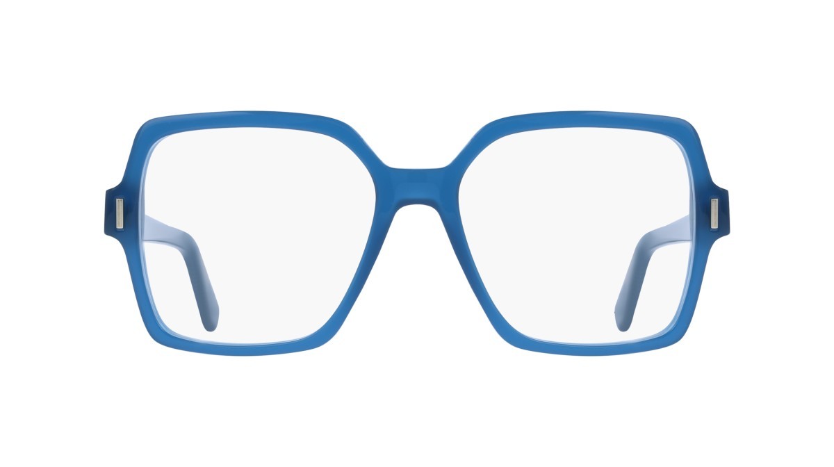 Eyeglasses Salvatore Ferragamo SF3031 (423) color opaline blue shape square lenses colore - 4