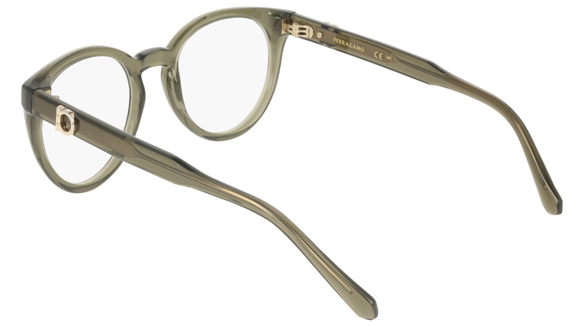Eyeglasses Salvatore Ferragamo SF3032E (320) color transparent khaki shape pantos 