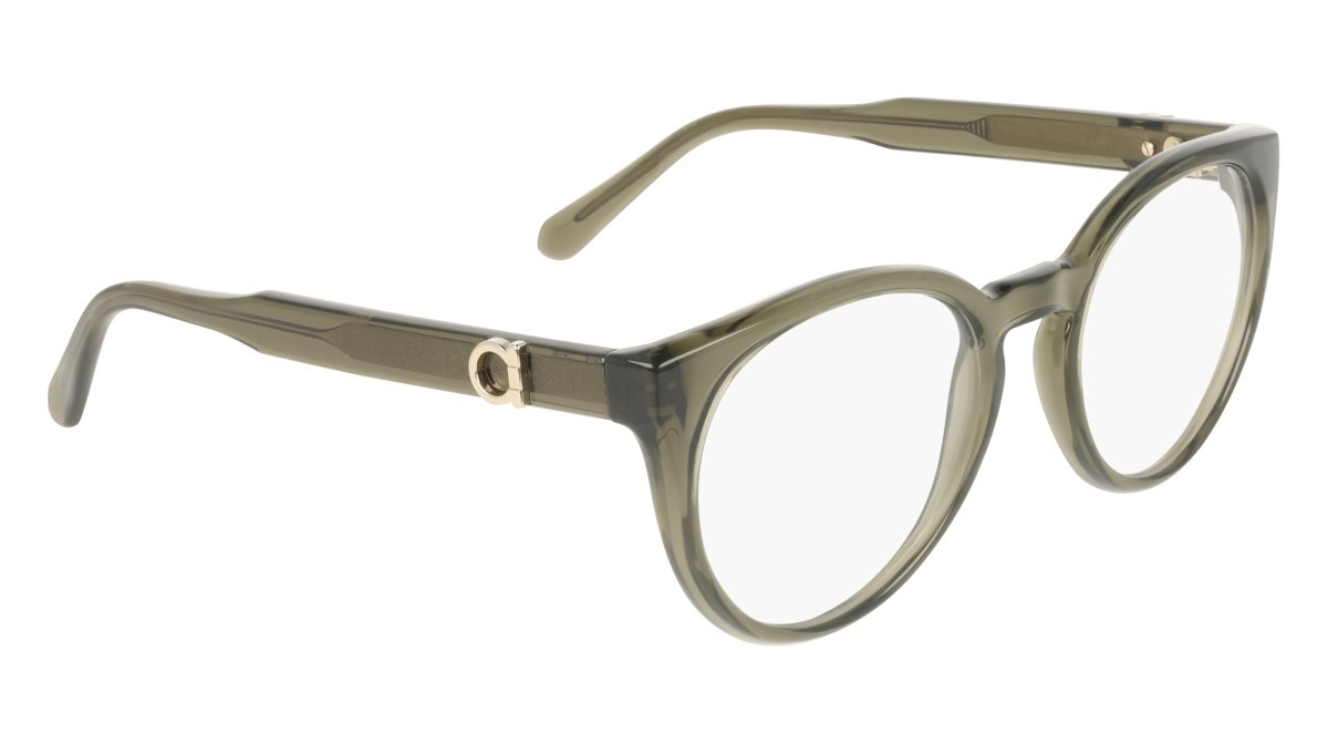 Eyeglasses Salvatore Ferragamo SF3032E (320) color transparent khaki shape pantos 