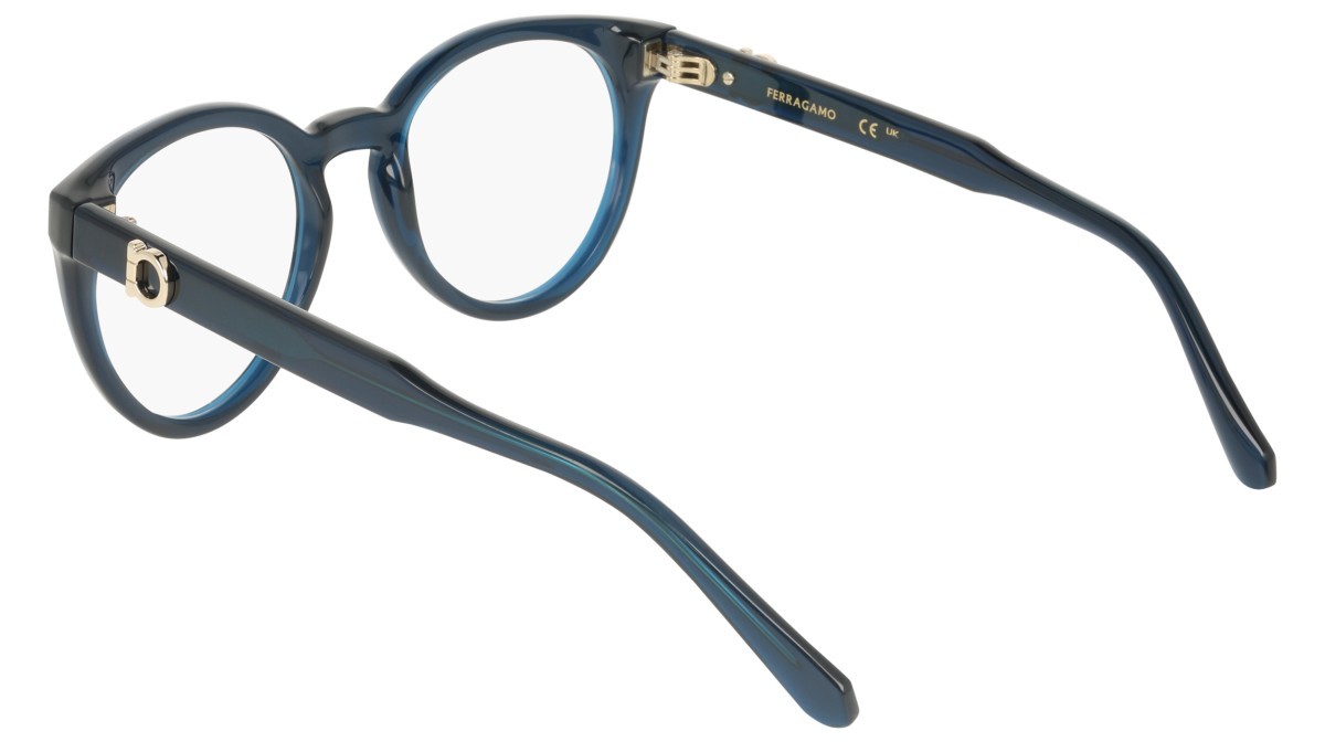 Eyeglasses Salvatore Ferragamo SF3032E (432) color transparent blue shape pantos 