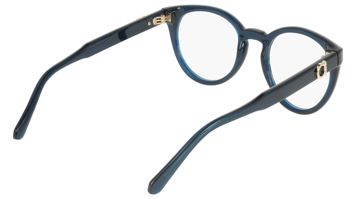 Eyeglasses Salvatore Ferragamo SF3032E (432) color transparent blue shape pantos 