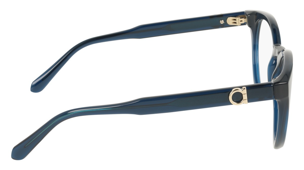 Eyeglasses Salvatore Ferragamo SF3032E (432) color transparent blue shape pantos 