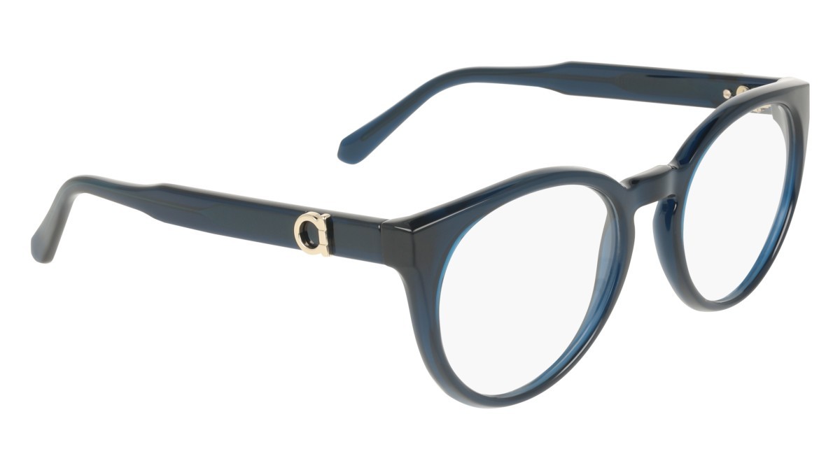 Eyeglasses Salvatore Ferragamo SF3032E (432) color transparent blue shape pantos 
