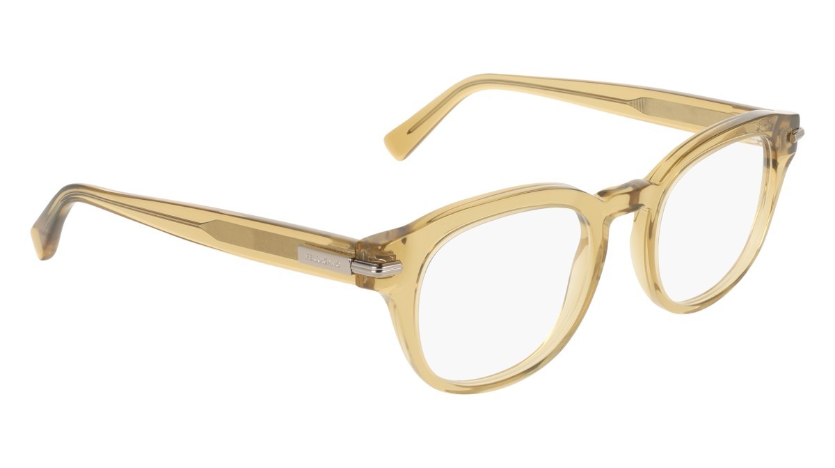 Eyeglasses Salvatore Ferragamo SF3033 (321) color transparent olive shape pantos lenses colore - 4