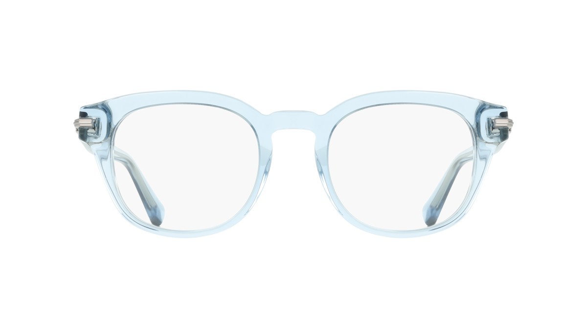 Eyeglasses Salvatore Ferragamo SF3033 (450) color transparent azure shape pantos lenses colore - 3