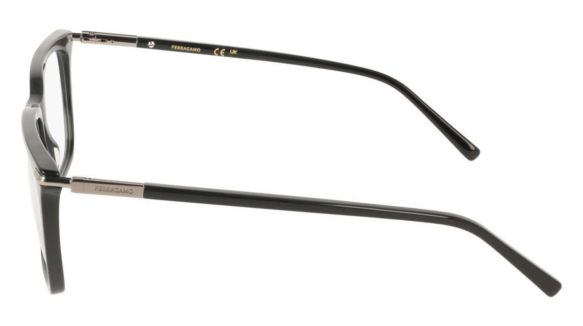 Eyeglasses Salvatore Ferragamo SF3037 (001) color black shape rectangle 