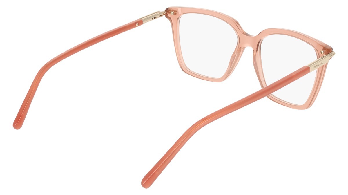 Eyeglasses Salvatore Ferragamo SF3038 (667) color transparent rose shape rectangle 