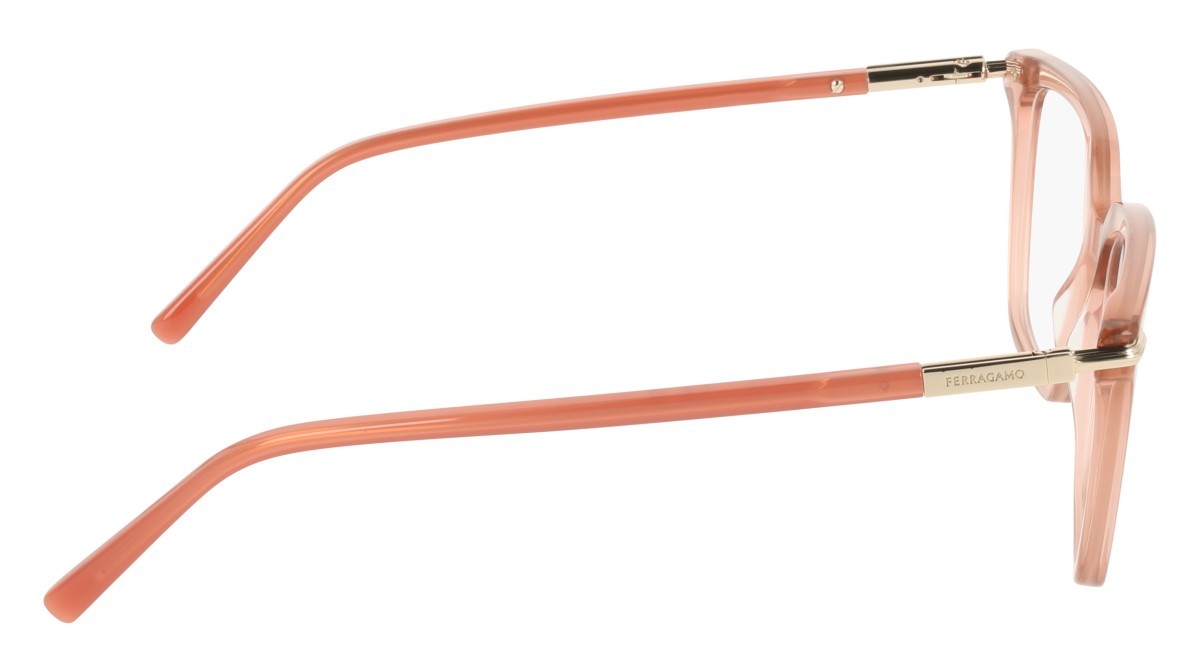 Eyeglasses Salvatore Ferragamo SF3038 (667) color transparent rose shape rectangle 
