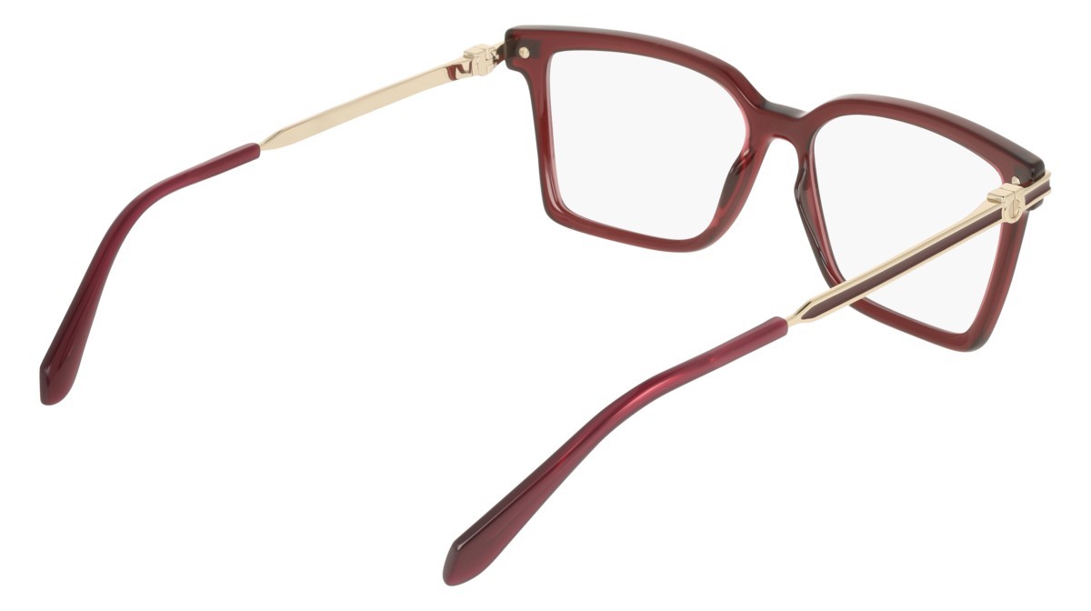 Eyeglasses Salvatore Ferragamo SF3039 (612) color transparent burgundy shape rectangle 