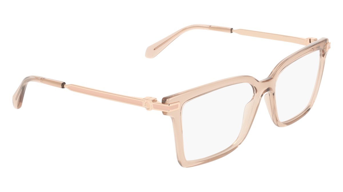 Eyeglasses Salvatore Ferragamo SF3039 (667) color transparent rose shape rectangle 