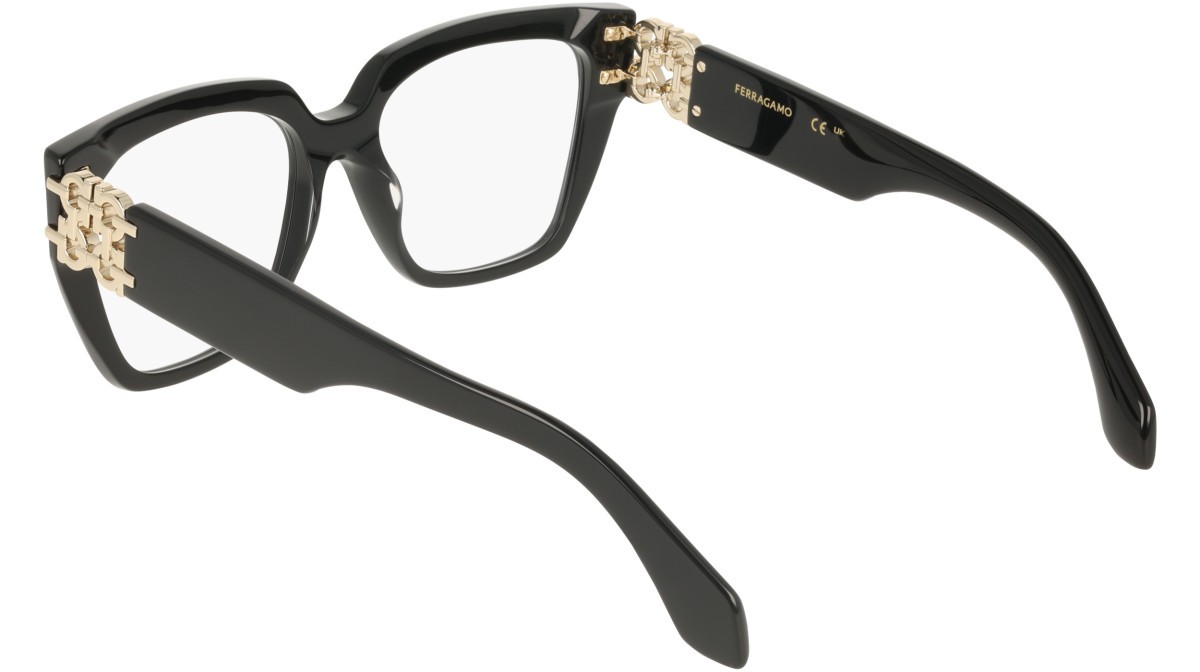 Eyeglasses Salvatore Ferragamo SF3041E (001) color black shape rectangle 