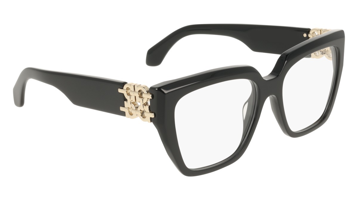 Eyeglasses Salvatore Ferragamo SF3041E (001) color black shape rectangle 