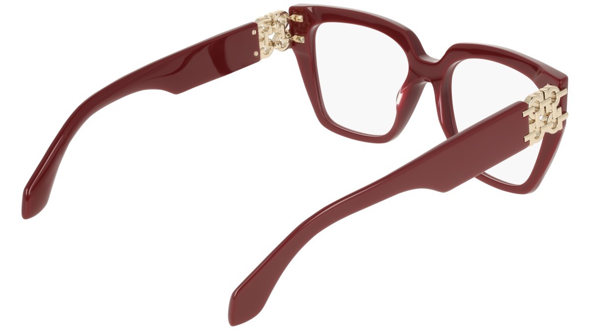Eyeglasses Salvatore Ferragamo SF3041E (606) color burgundy shape rectangle 