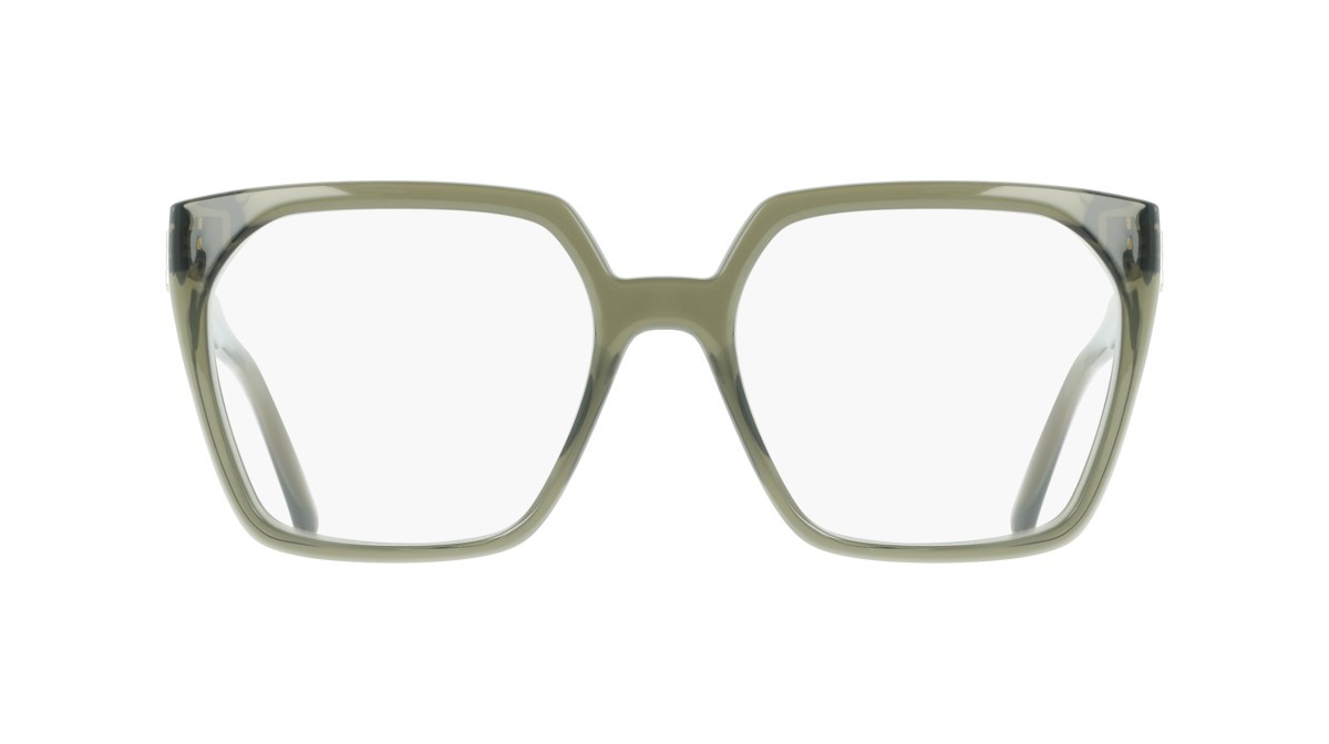 Eyeglasses Salvatore Ferragamo SF3042E (320) color transparent khaki shape rectangle 