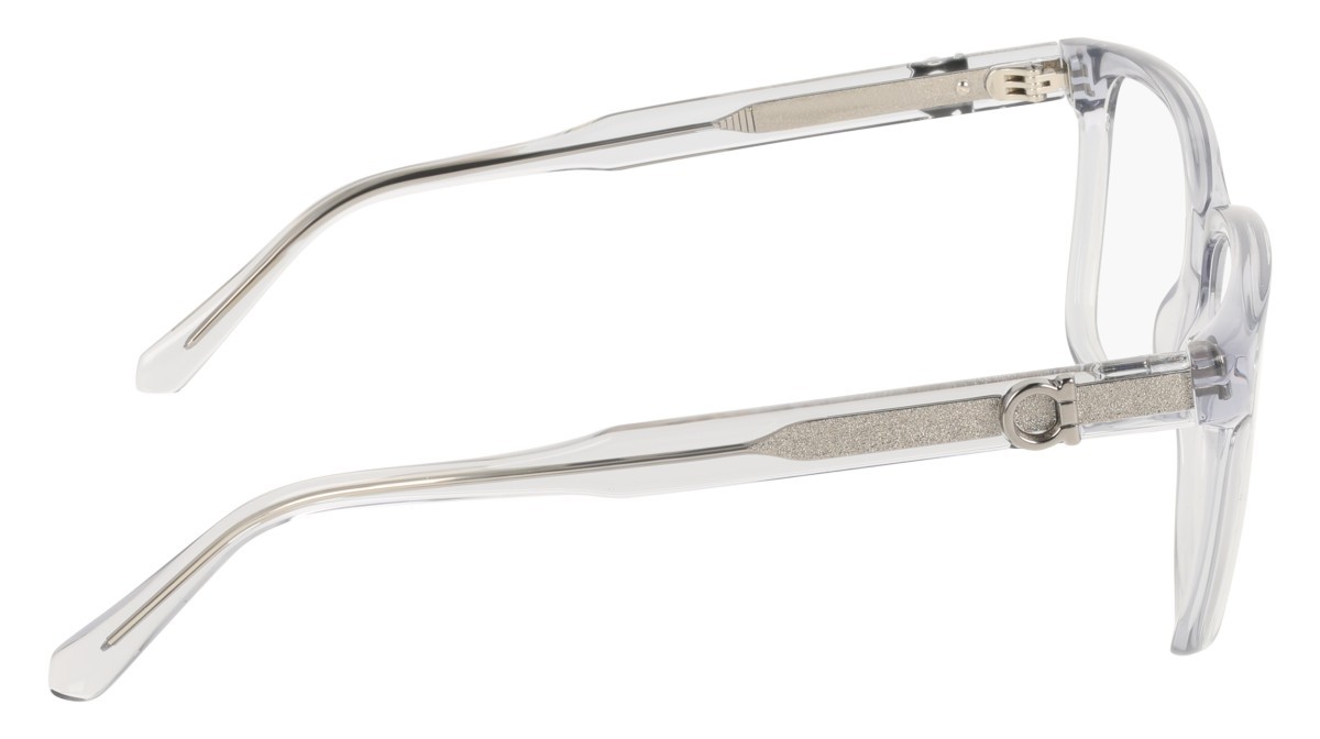 Eyeglasses Salvatore Ferragamo SF3043E (020) color transparent grey shape rectangle 