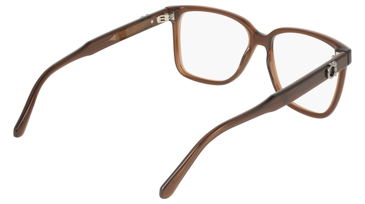 Eyeglasses Salvatore Ferragamo SF3043E (232) color transparent brown shape rectangle 
