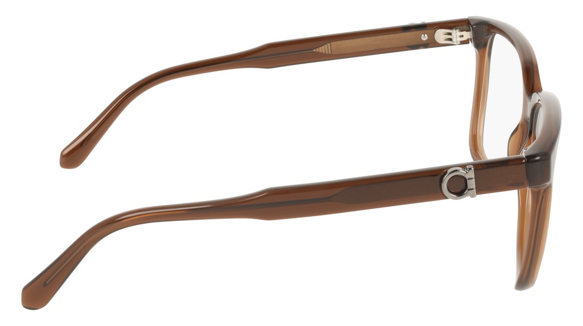 Eyeglasses Salvatore Ferragamo SF3043E (232) color transparent brown shape rectangle 