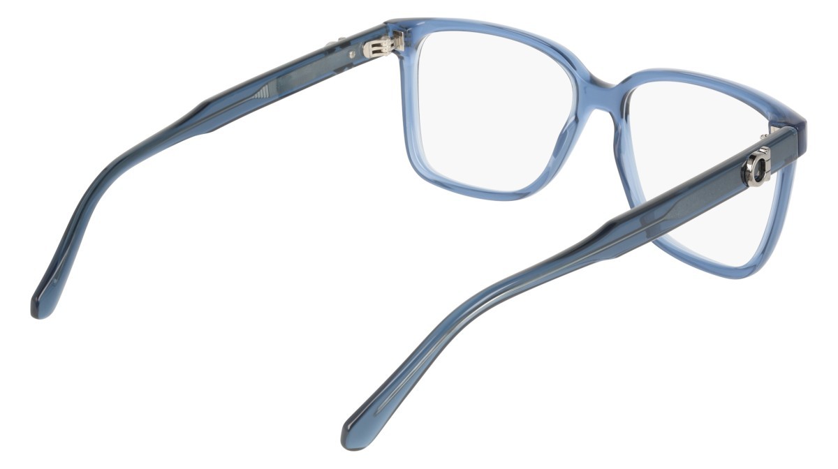 Eyeglasses Salvatore Ferragamo SF3043E (432) color transparent blue shape rectangle 
