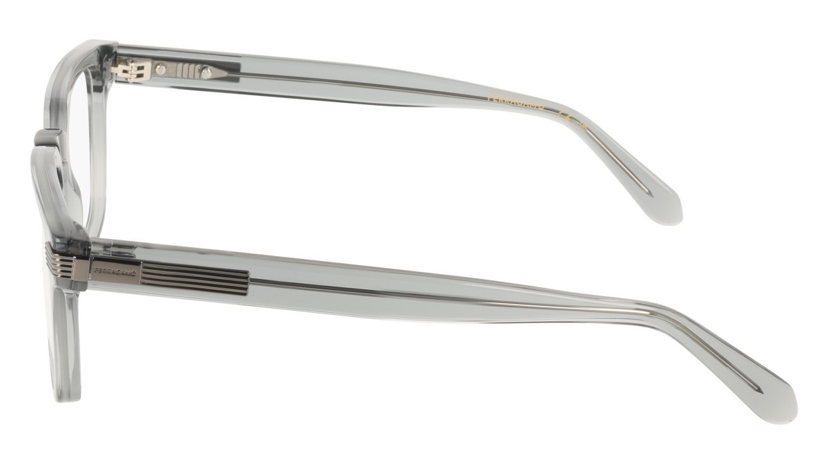 Eyeglasses Salvatore Ferragamo SF3044 (020) color transparent grey shape rectangle 