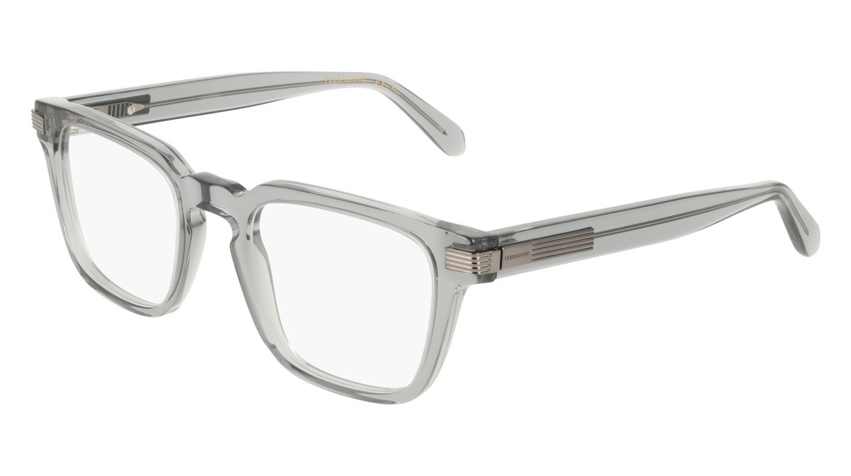 Eyeglasses Salvatore Ferragamo SF3044 (020) color transparent grey shape rectangle 