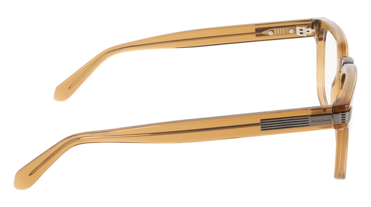 Eyeglasses Salvatore Ferragamo SF3044 (261) color transparent caramel shape rectangle 