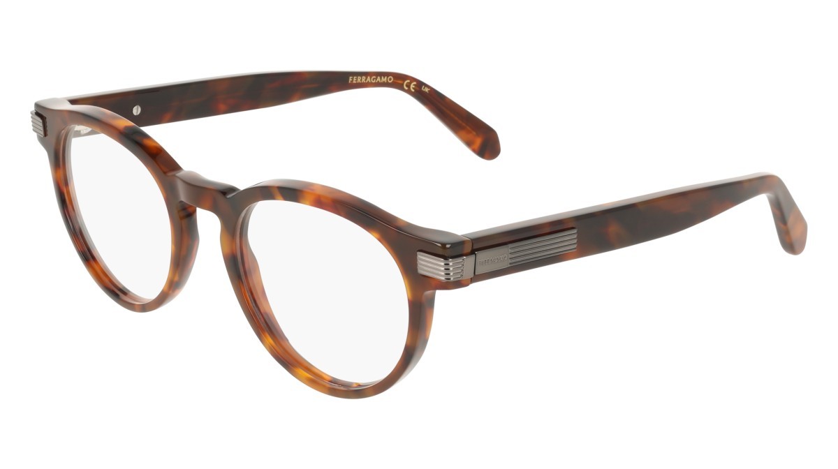 Eyeglasses Salvatore Ferragamo SF3045 (219) color brown tortoise shape pantos 