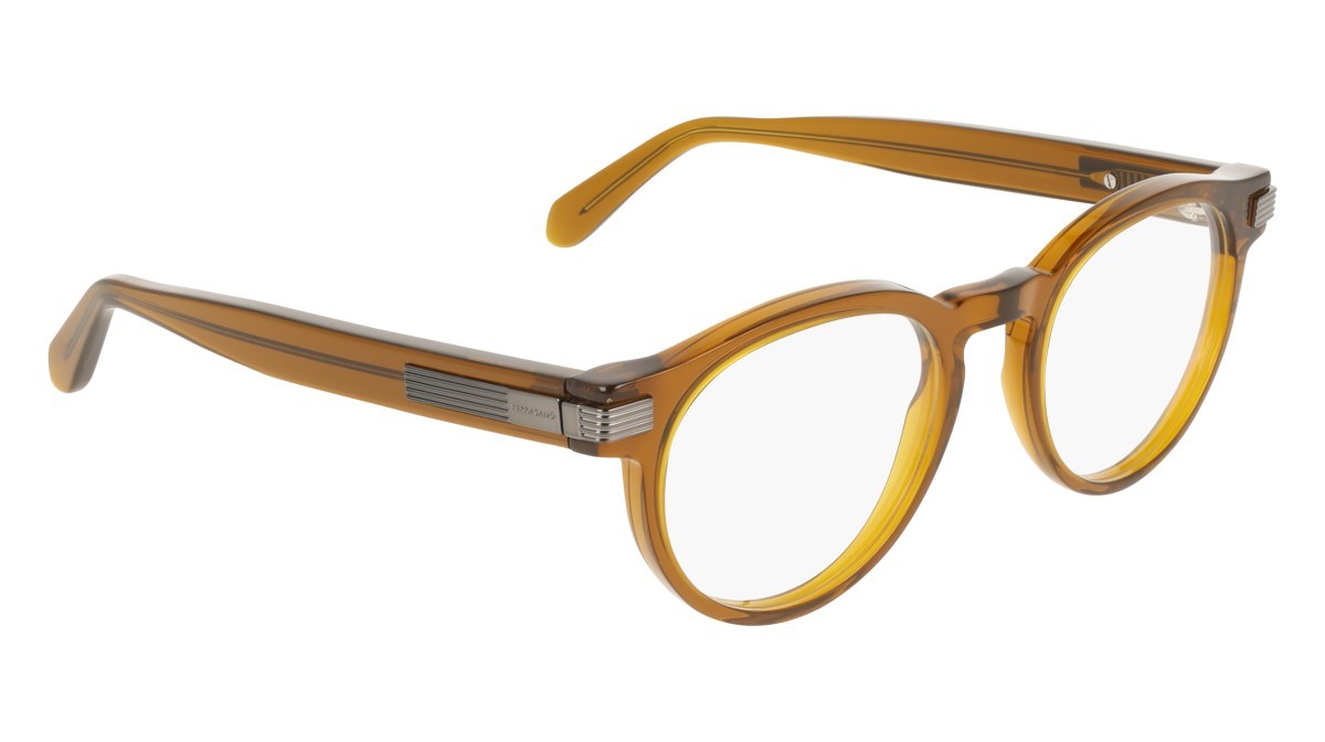 Eyeglasses Salvatore Ferragamo SF3045 (232) color transparent brown shape pantos 