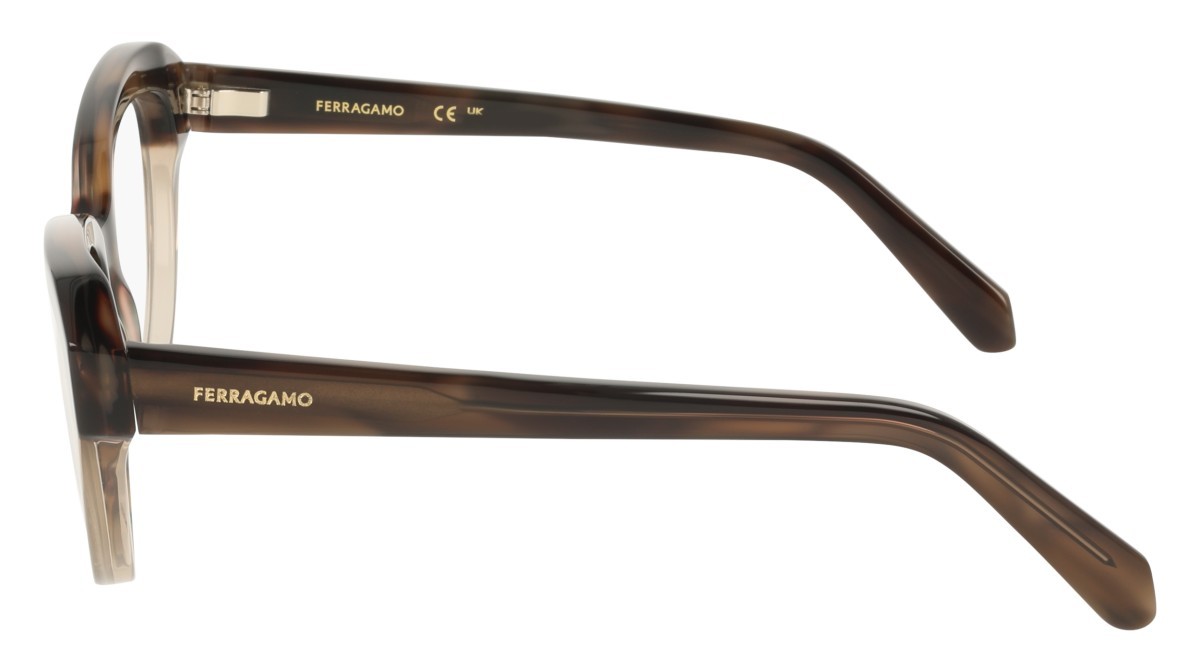 Eyeglasses Salvatore Ferragamo SF3046 (245) color tortoise/beige shape cat eye 