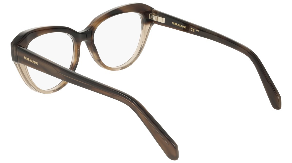Eyeglasses Salvatore Ferragamo SF3046 (245) color tortoise/beige shape cat eye 