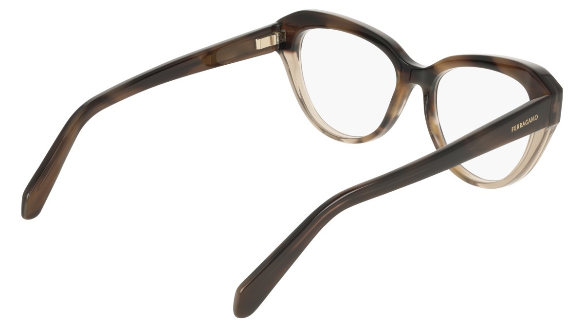Eyeglasses Salvatore Ferragamo SF3046 (245) color tortoise/beige shape cat eye 