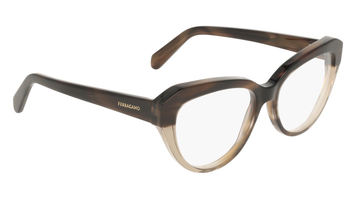 Eyeglasses Salvatore Ferragamo SF3046 (245) color tortoise/beige shape cat eye 