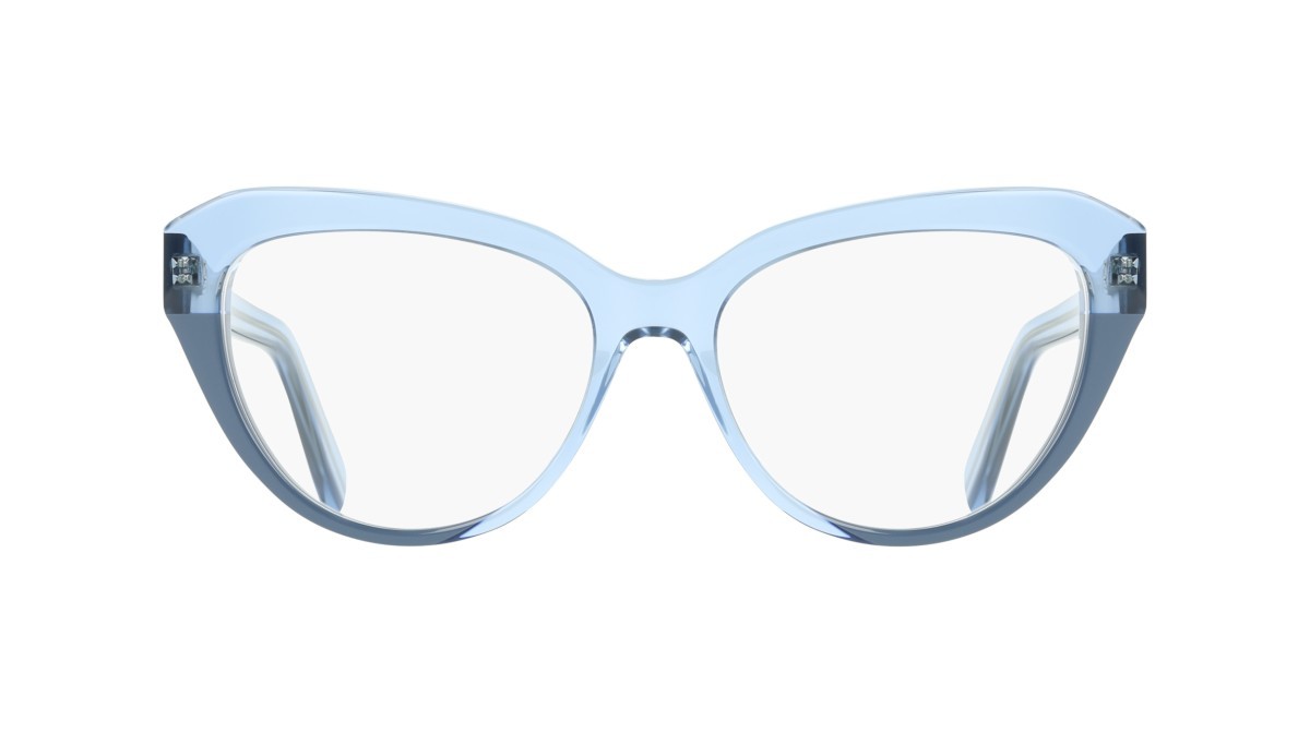 Eyeglasses Salvatore Ferragamo SF3046 (433) color transparent blue/blue shape cat eye 