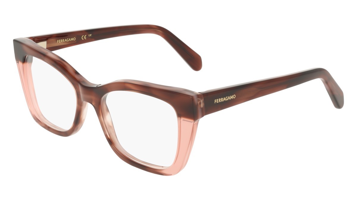 Eyeglasses Salvatore Ferragamo SF3052 (243) color tortoise/rose shape rectangle 