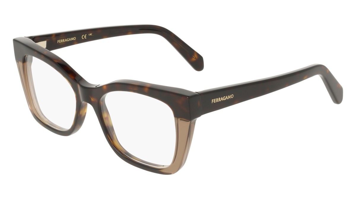 Eyeglasses Salvatore Ferragamo SF3052 (244) color dark tortoise/brown shape rectangle 