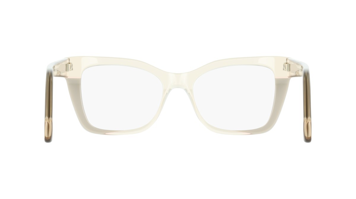 Eyeglasses Salvatore Ferragamo SF3052 (260) color transparent beige/beige shape rectangle 