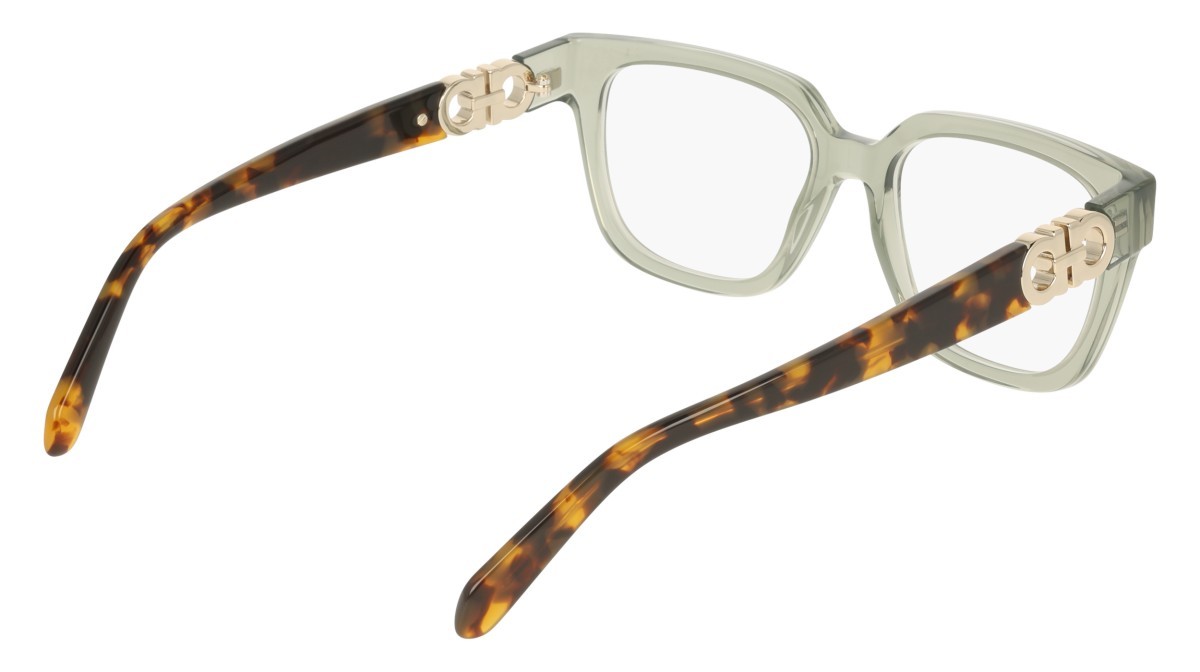 Eyeglasses Salvatore Ferragamo SF3056 (313) color transparent sage shape rectangle 