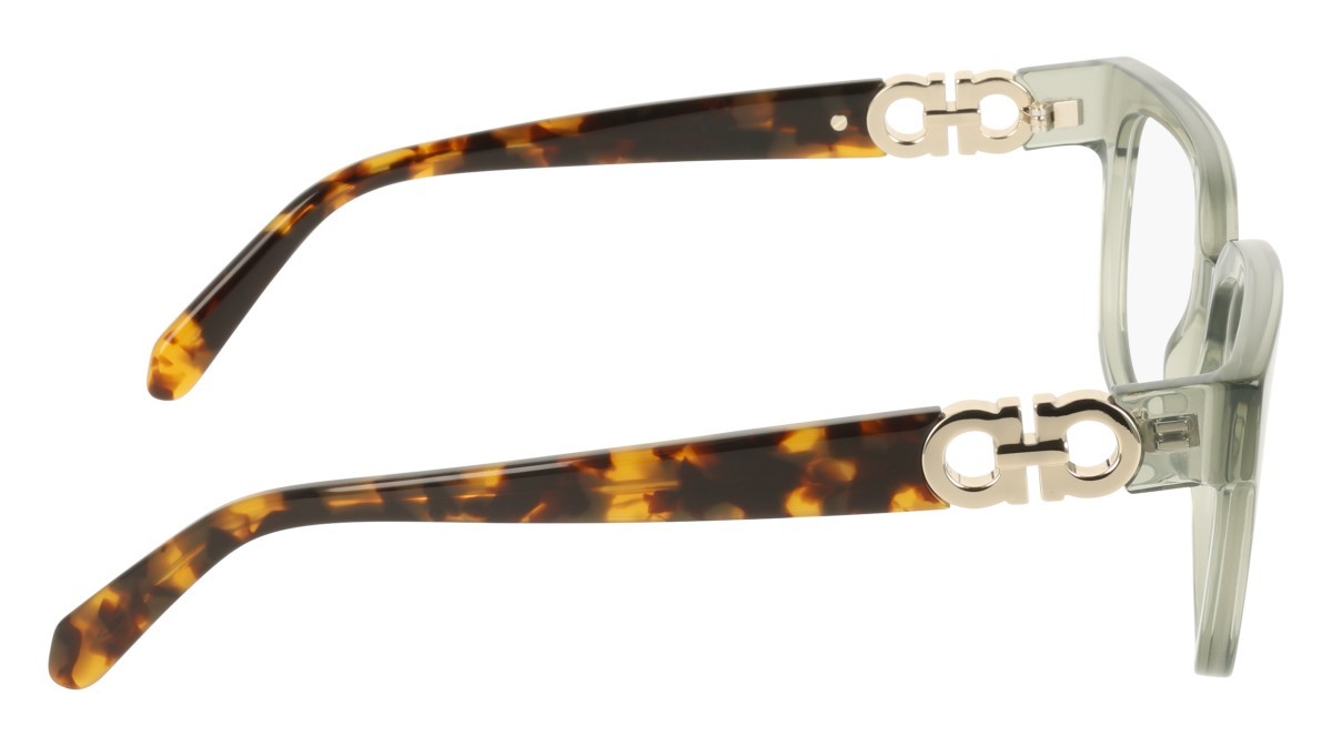 Eyeglasses Salvatore Ferragamo SF3056 (313) color transparent sage shape rectangle 