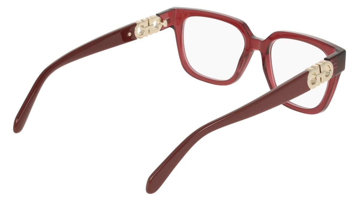 Eyeglasses Salvatore Ferragamo SF3056 (655) color transparent wine shape rectangle 
