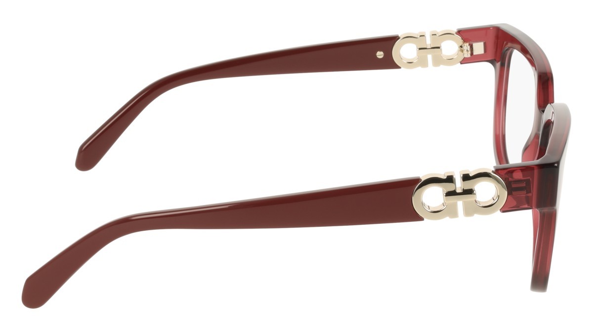Eyeglasses Salvatore Ferragamo SF3056 (655) color transparent wine shape rectangle 