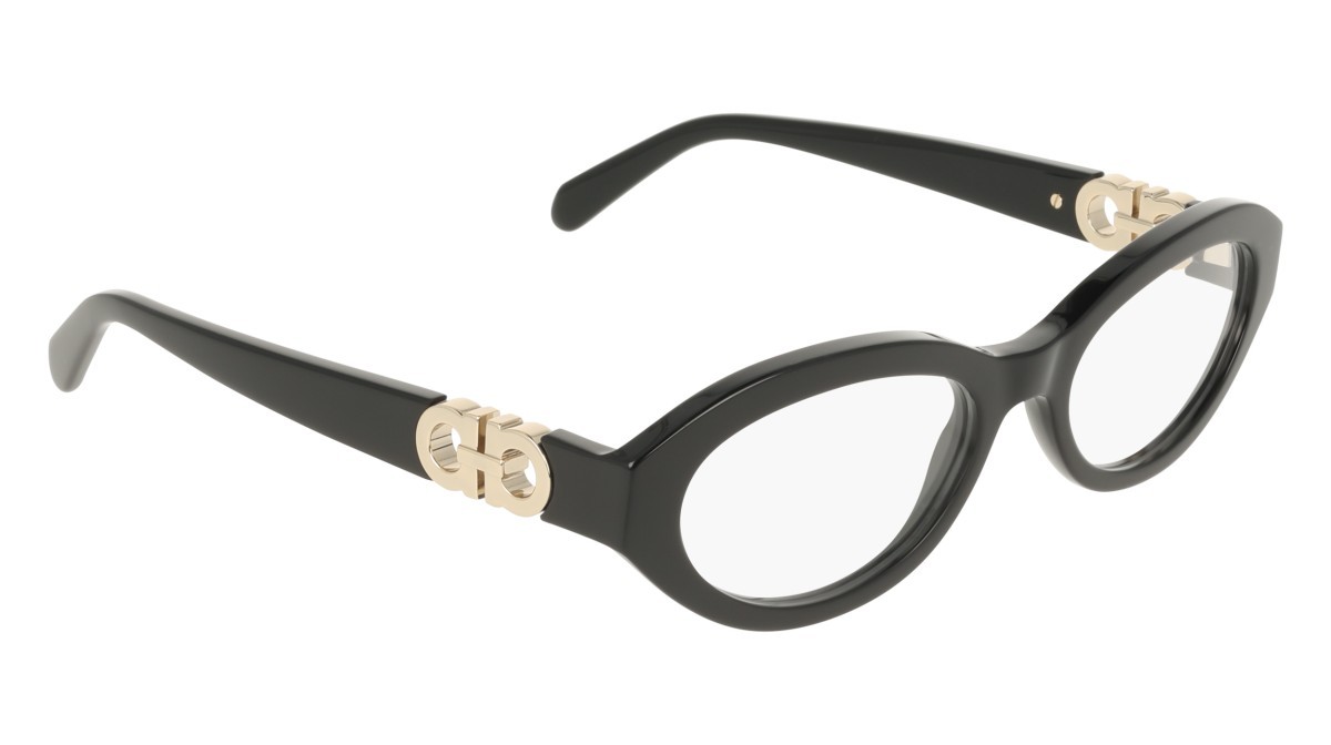 Eyeglasses Salvatore Ferragamo SF3057 (001) color black shape oval 