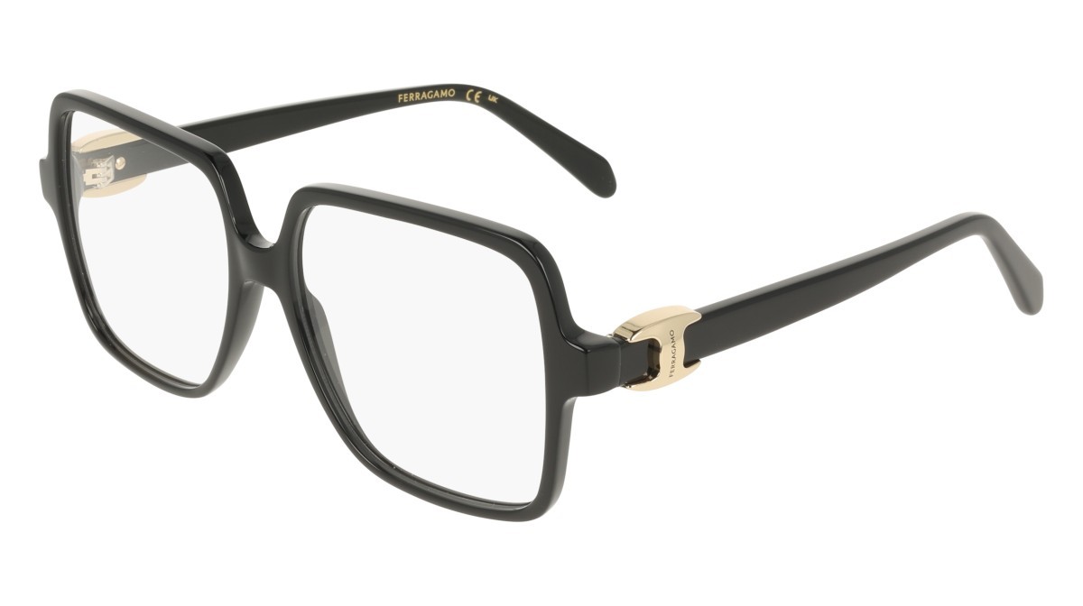 Eyeglasses Salvatore Ferragamo SF3058 (001) color black shape rectangle 